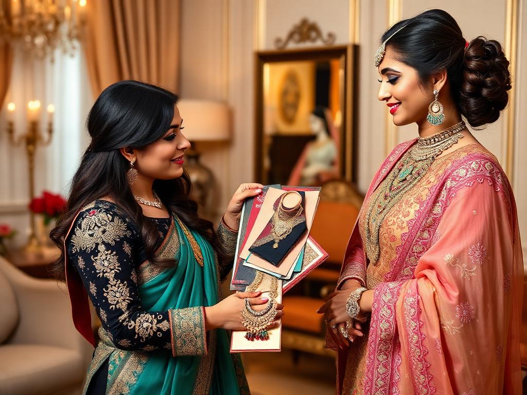 StyleBuddy Weddings stylist during a bridal styling consultation in Mumbai