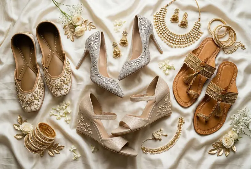 Wedding Footwear Guide for Indian Brides - From Juttis to Stilettos - wedding styling guide by StyleBuddy Weddings