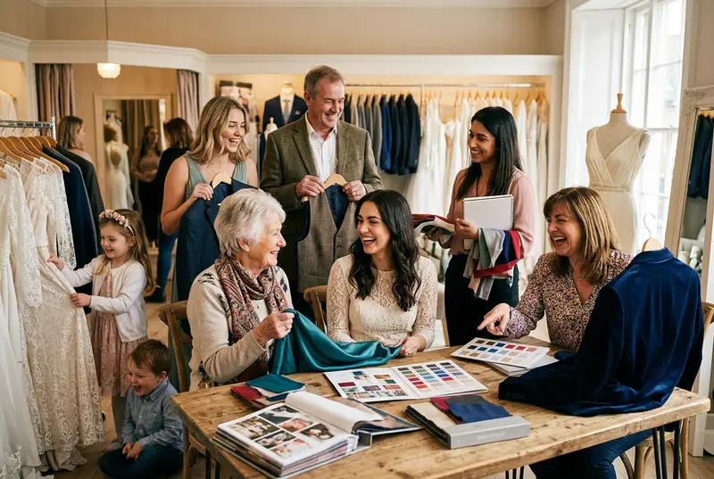 Coordinating Family Outfits for the Big Day