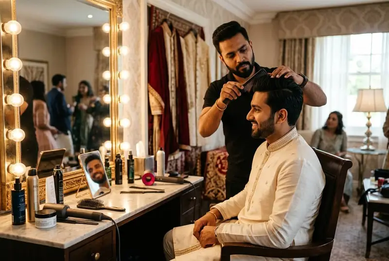 Groom Hairstyling Tips for Indian Weddings: Cuts, Products & Trends - wedding styling guide by StyleBuddy Weddings