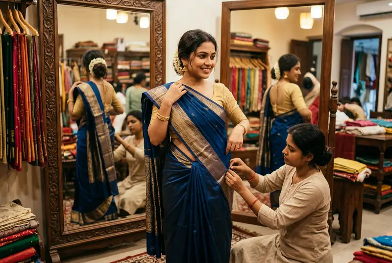 How to Style a Saree for the Wedding Day: The Complete Guide — wedding styling guide by StyleBuddy Weddings