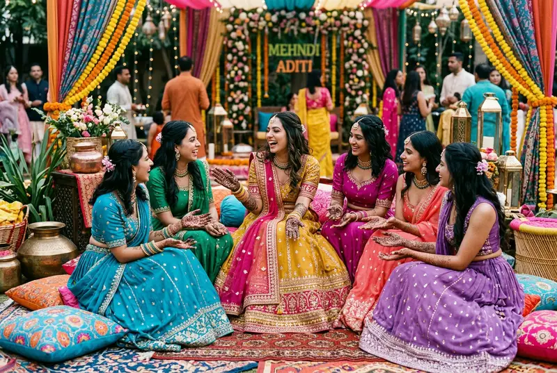 Mehendi Outfit Ideas for Brides and Guests 2026