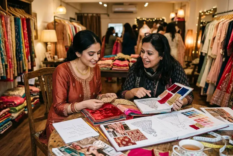 StyleBuddy Weddings stylist during a bridal styling consultation